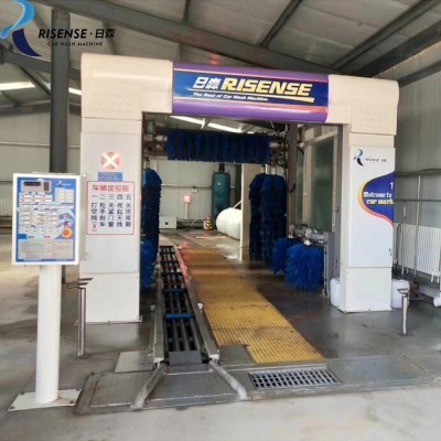 9 brushes tunnel carwash machines automatic with dryer